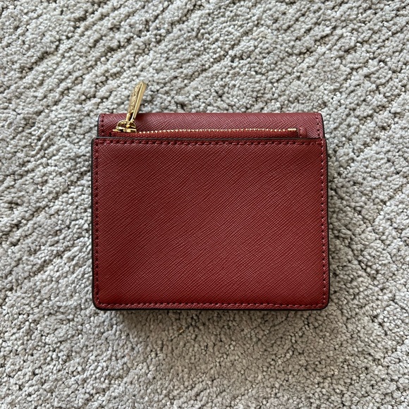 Michael Kors Red Bi-Fold Snap Wallet - Picture 2 of 13